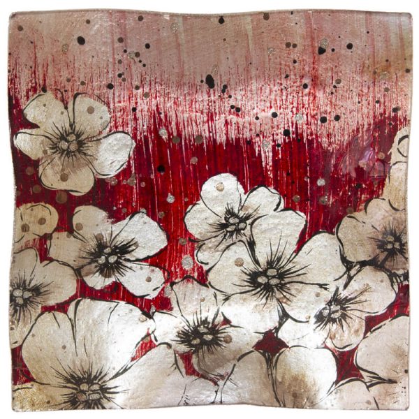 Square Dish - Cherry Petal 20 cm