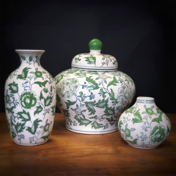 Green Flower Vase 20 cm