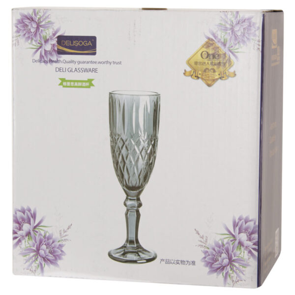 Marisa Grey Flute Glass 165 ml