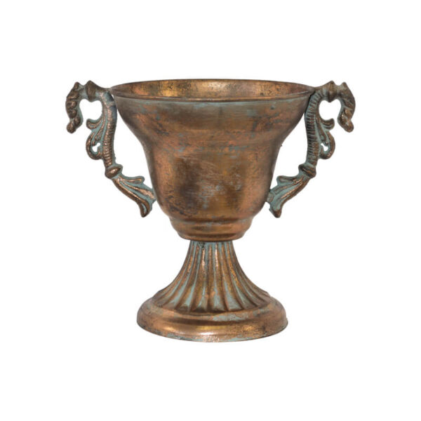 Antigo Metal Pot with Handle 17 x 20 cm