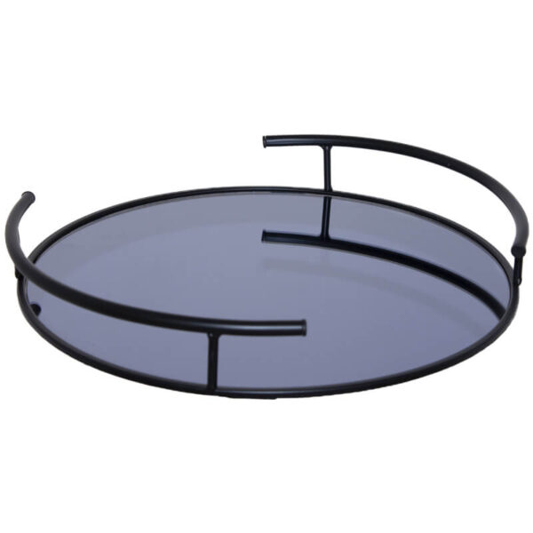 Black Smokey Serving Tray 36 cm