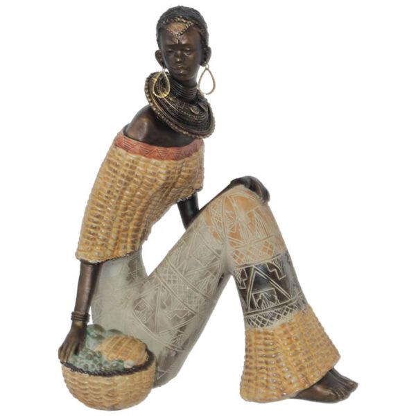 Ethiopian Woman Sitting 24 cm
