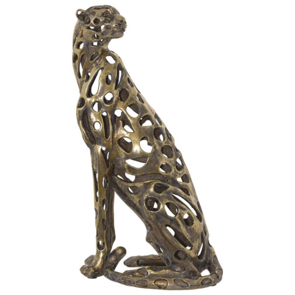 Antique Gold Sculptured Cheetah 43 cm