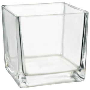 Clear Glass Cube 12 cm x 12 cm x 12 cm