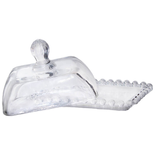 Glass Butter Dish 15 x 11 x 9 cm