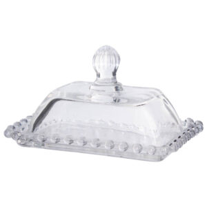Glass Butter Dish 15 x 11 x 9 cm