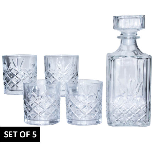 Whisky Decanter Set of 5