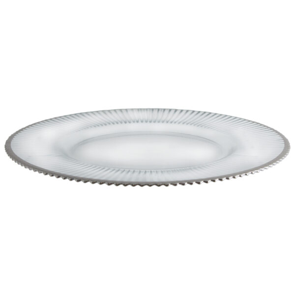 Riva Silver Rim Under Plate 33 cm