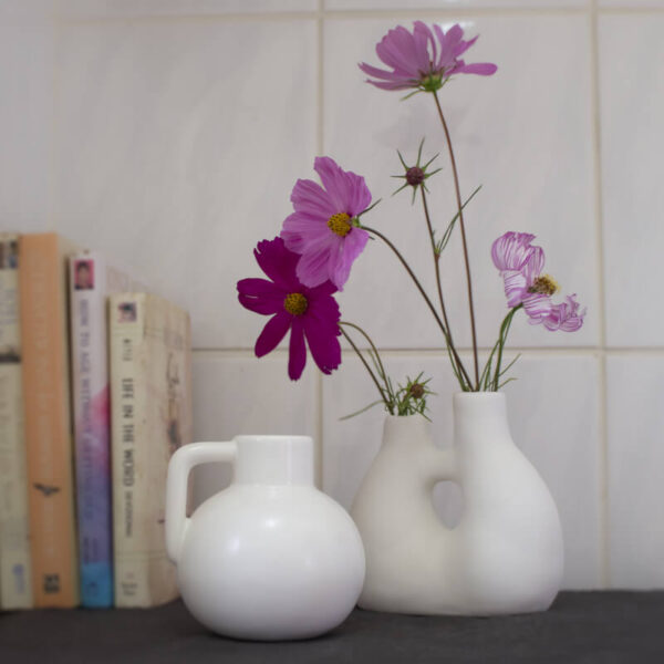 White Bouquet Vase 11 cm