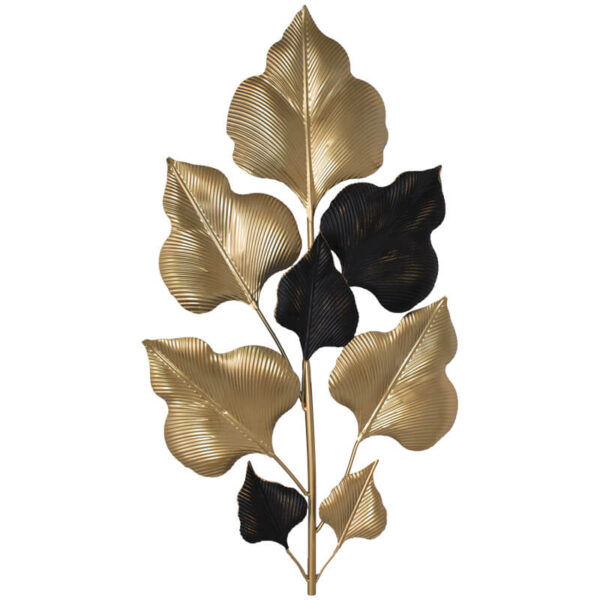 Black and Gold Wall Decor 93 x 50 cm