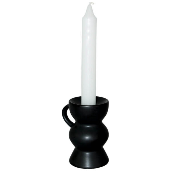 Black Candle Holder 10 cm