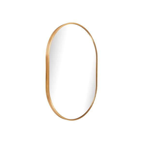 Oval Aluminium Mirror Small 700 x 500 x 28 mm
