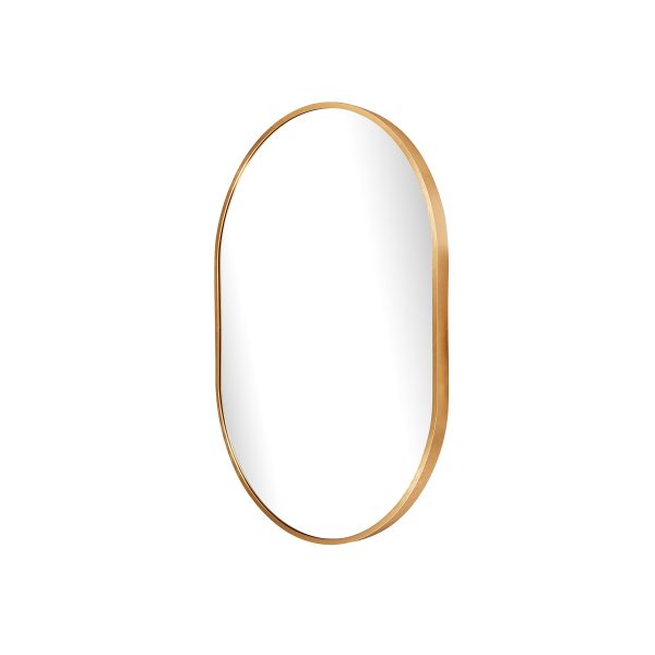 Oval Aluminium Mirror Small 700 x 500 x 28 mm